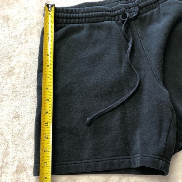 PACSUN Playboy Black Fleece Lined Elastic Waist Shorts Size Med - Picture 8 of 10